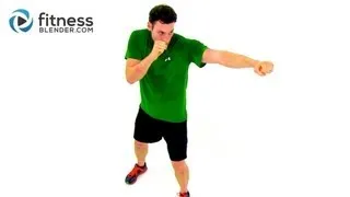 Fat Blasting At Home Cardio Kickboxing Workout Video by Fitness Blender