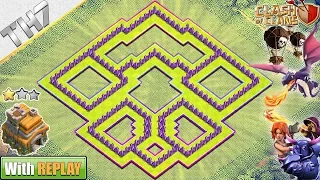 New Epic TH7 HYBRID/TROPHY[defense] Base 2018 with REPLAY - Clash of Clans