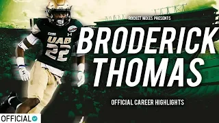 UAB Safety Broderick Thomas - Official Career Highlights