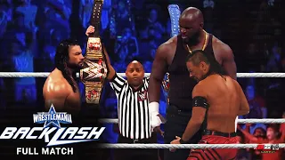 FULL MATCH - Roman Reigns vs. Omos vs. Shinsuke Nakamura -  WrestleMania Backlash 2022