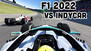 CAN A F1 2022 CAR BEAT AN INDYCAR AT DAYTONA SPEEDWAY OVAL? 🤔