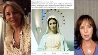 Flavia Vento racconta l’apparizione della Madonna e dialoga  di extraterrestri con Marina Tonini