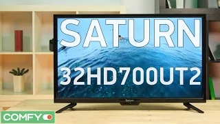 Saturn LED32HD700UT2 - плоскопанельный телевизор с тюнером DVB T2 - Видео демонстрация