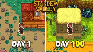 How far can I get in 100 days of Stardew Valley?