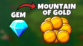 BEST WAY to turn GEMS into GOLD in SHOP TITANS...