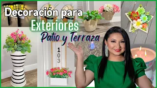 DECORACIÓN para EXTERIORES PATIO y TERRAZA / Decoración 2023 / Dollar Tree DIY