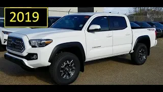 2019 Toyota Tacoma Double Cab TRD Off Road in Super White review of details and walkaround