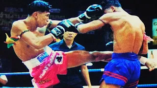 Muay Thai Multiple Kicks Highlight (1990s) | มวยไทย