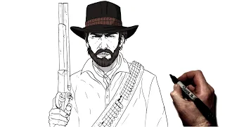 How To Draw Arthur Morgan | Step By Step | Red Dead Redemption 2