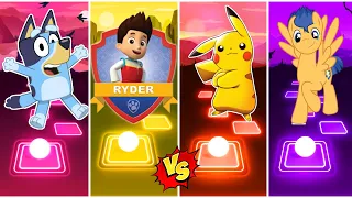 Bluey 🆚 Paw Patrol 🆚 Pikachu 🆚 My Little Pony | Who Is Win 🎯🏅