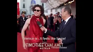 Timothée Chalamet speaks French on the red carpet in Venice