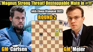 Magnus Carlsen (NOR) VS Georg Meier (URU) | 44th Chess Olympiad 2022 OPEN | Round 2