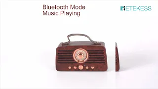 Retekess TR607 Classical Retro FM Radio Receiver Portable MP3 Radio stereo Bluetooth Speaker