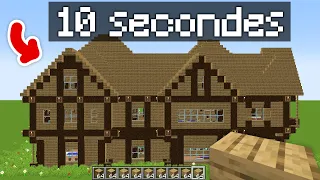 J'ai laissé 10 secondes à 50 Joueurs pour construire la meilleure Maison Minecraft ! (tournoi)