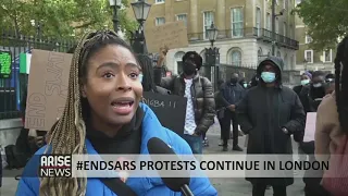 #ENDSARS PROTESTS CONTINUE IN LONDON - ARISE NEWS REPORT