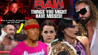 THINGS YOU MIGHT HAVE MISSED! WWE RAW! CM PUNK TEASE WITH NAKAMURA PROMO? NIKKI CROSS HAS LOST IT!