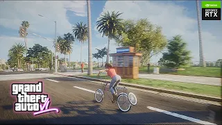 COBA GAMEPLAY GTA 6 SEBELUM RILIS RAMBUT MIRIP DUNIA NYATA GRAFIK REALISTIS!