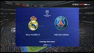 Real Madrid vs PSG UEFA Champions League | eFootball PES TV | 4k Gameplay #efootballpes #psg #pes