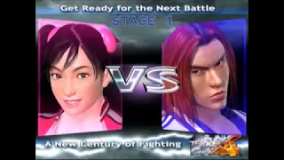 Tekken 4 Arcade Mode (REPLAY): Xiaoyu and Miharu VS Hwoarang