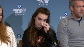 17-Year-Old Florida Survivor Fights Tears as She Talks About Recovery