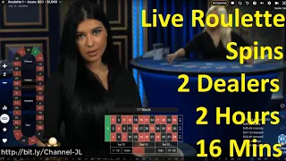 Live Roulette Spins 2 Dealers 2 Hours 16 Mins Roulette Azure