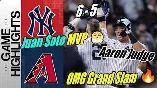 New York Yankees vs Diamondbacks [Highlights] Judge Best Stolen & Soto Grand Slam | MLB Highlights