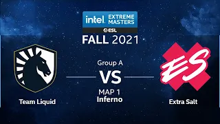 CS:GO - Team Liquid vs. Extra Salt [Inferno] Map 1 - IEM Fall 2021 - Group A - NA