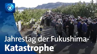 Japan: Gedenken am 12. Jahrestag der Atomkatastrophe von Fukushima