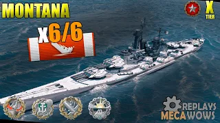 Montana 6/6 Kills & 233k Damage | World of Warships Gameplay 4k