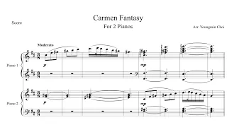 (Score) Carmen Fantasy for 2 Pianos & 4 Hands arranged by Youngmin Choi