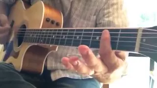 How to play Lay Down Sally by Eric Clapton on 1 guitar