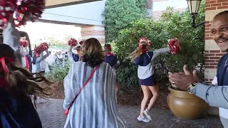 Samford Cheerleaders and Band DoubleTree Asheville NC