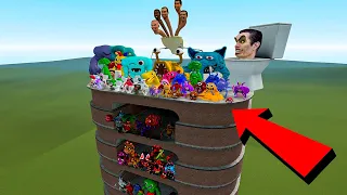 NEW ALL GARTEN BANBAN FAMILY VS NEW SKIBIDI TOILET HYDRA SPARTAN KICKING Garry's Mod !