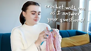 a lil crochet and q&a | wedding plans, writing a book and reading slumps