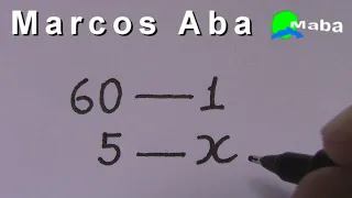 REGRA DE TRÊS SIMPLES  -  Com Marcos Aba