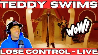 Teddy Swims Reaction "Lose Control" LIVE