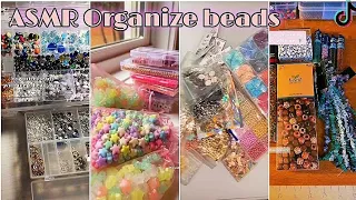 Tiktok Compilation | ASMR 💯 organize beads with me🟣(watch.in.fullscreen)