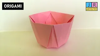 How to fold a Origami Paper Cup | Jagan Raj Artistry