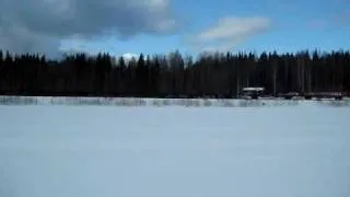 Super exiting video of train passing Sandbaypeak, Lake Superior Rossen, Horndal february 2009