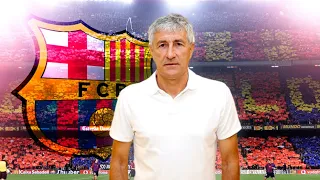 Quique Setién - The Tactics of NEW BARCA Manager.