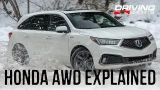 Acura SH-AWD and Honda i-VTM4: Advanced AWD systems Explained #drivingsportstv