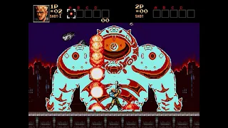 Contra Hard Corps: Stage 1 - City Battle (No Death, No Power Ups)