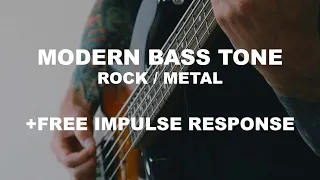 MODERN ROCK/METAL BASS TONE | Line6 Helix/HX Stomp | Tutorial | Free Preset & Impulse response