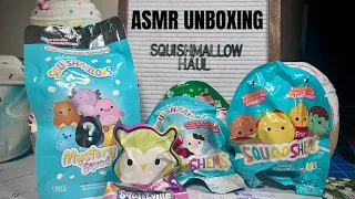 Squishmallow haul & unboxing ASMR | crinkle sounds, tapping, no talking