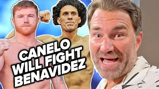Eddie Hearn says Canelo will fight David Benavidez but Bivol a bigger challenge for him!