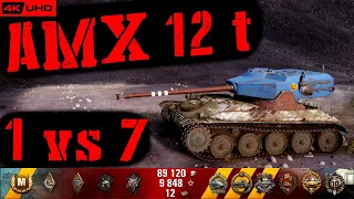 World of Tanks AMX 12 t Replay - 8 Kills 3.1K DMG(Patch 1.6.1)