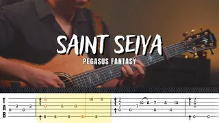 Pegasus Fantasy - Saint Seiya | Fingerstyle Guitar | Tutorial | TAB