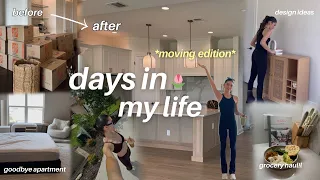 days in my life *moving!*🌷 | empty house tour, unpack & organize, how i'm feeling about it & more!