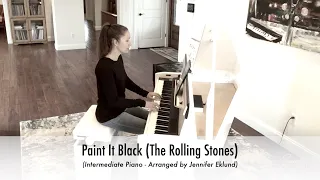 Paint It Black (The Rolling Stones) - Intermediate Piano Sheet Music (Full Version)