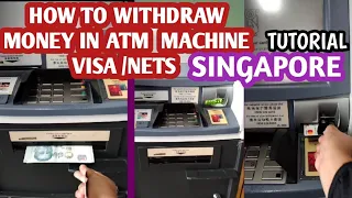 Easiest & Fastest Withdrawal ATM POSB VISA /NETS Tutorial in Singapore ATM Machine #shorts
